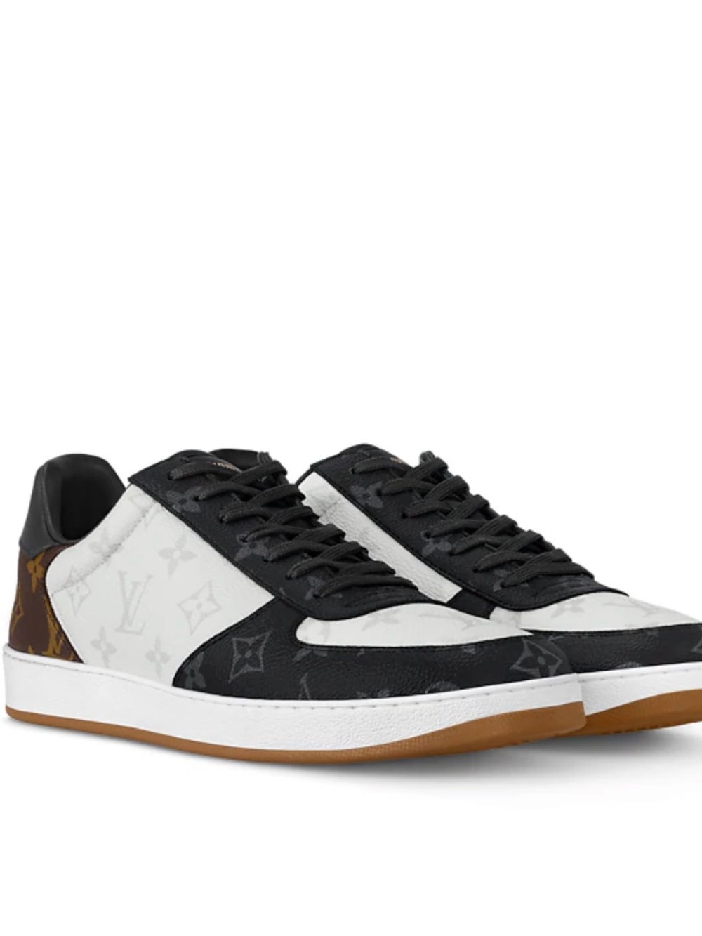 Louis Vuitton Men’s Black & White Monogram Low-Top Sneaker